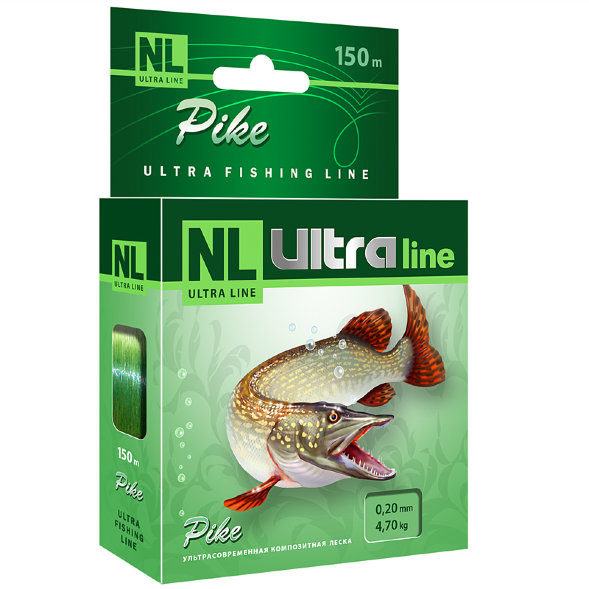 Леска Aqua NL Ultra Pike щука 0.22 30м