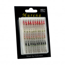 Мормышка особая муравей с ушком диам. 3/2 с фосф. пяткой набор уп.50шт