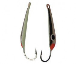 Блесна Пирс "Малек М" 1К зимняя со светонакопителем и глазком 0,8г никель