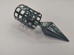 Кормушка Vikfish сербская пуля D30, 70 гр. леска, водоросли