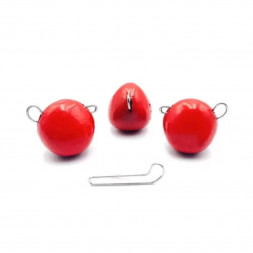 Груз UF Studio Капля- эксцентрик – 09 гр 10 шт КРАСНЫЙ