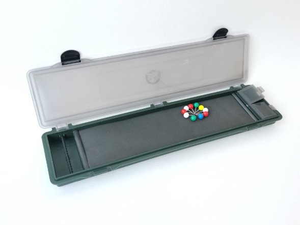 Коробка КПК-1 д/поводков карповая 350*90*26мм Три кита