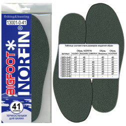 Стельки бахил термо NORFIN Bigfoot непромокаемые Размер 41