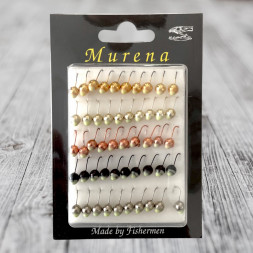 Мормышка Murena особая шар с ушк. диам. 6/1 с фосф. пяткой набор уп.50шт