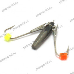 Мормышка вольфрамовая Ведьма 2.5 2крючка 702