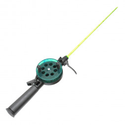 Удочка зимняя Три Кита "Teхнo" d-65, с пласт. ручкой хлыстик поликарбонат цвет в ассорт