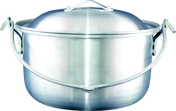 Котелок костровой СЛЕДОПЫТ цилиндрический 6 л, алюм.