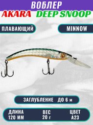 Воблер Akara Deep Snoop 120F 20г ADS120F-A23