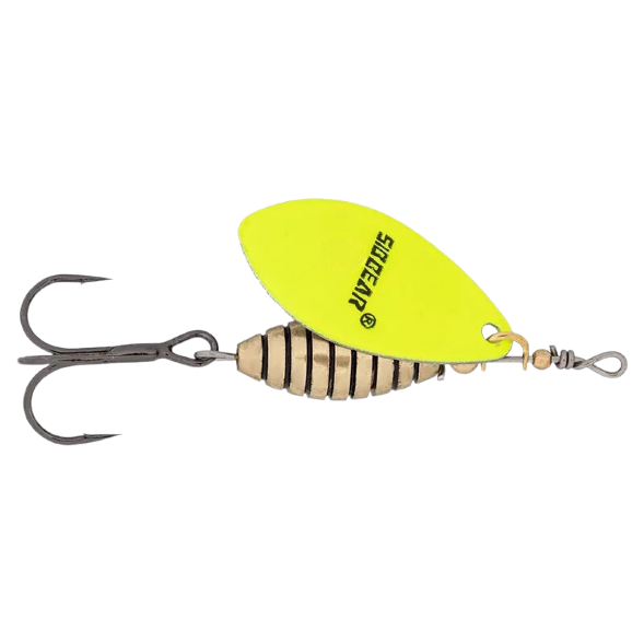 Блесна SIBBEAR вращающаяся Meteoro №2 L  55 мм, W  9.5 гр, C  Shartreuse